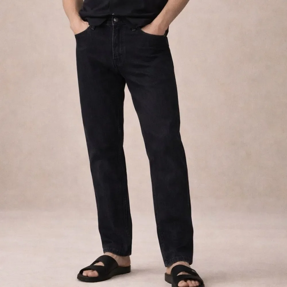 Back Road Blues Black Denim Men’s 34/30 Regular Fit Tapered